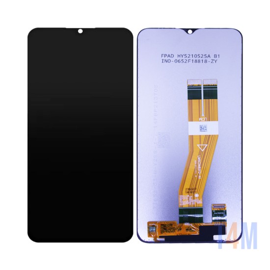 Touch+Display Samsung Galaxy A03 2022/A035F Yellow Flex Service Pack Preto